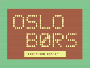 Oslo Børst - Commodore 64 opening screen